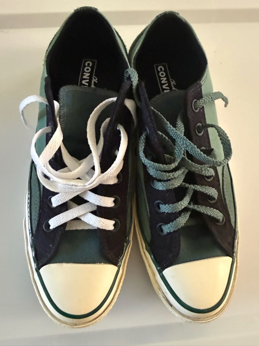 Converse Chuck 70 Ox Unisex 7M/9W Green Navy Tri-Panel Colorblock 171687C - Picture 4 of 13